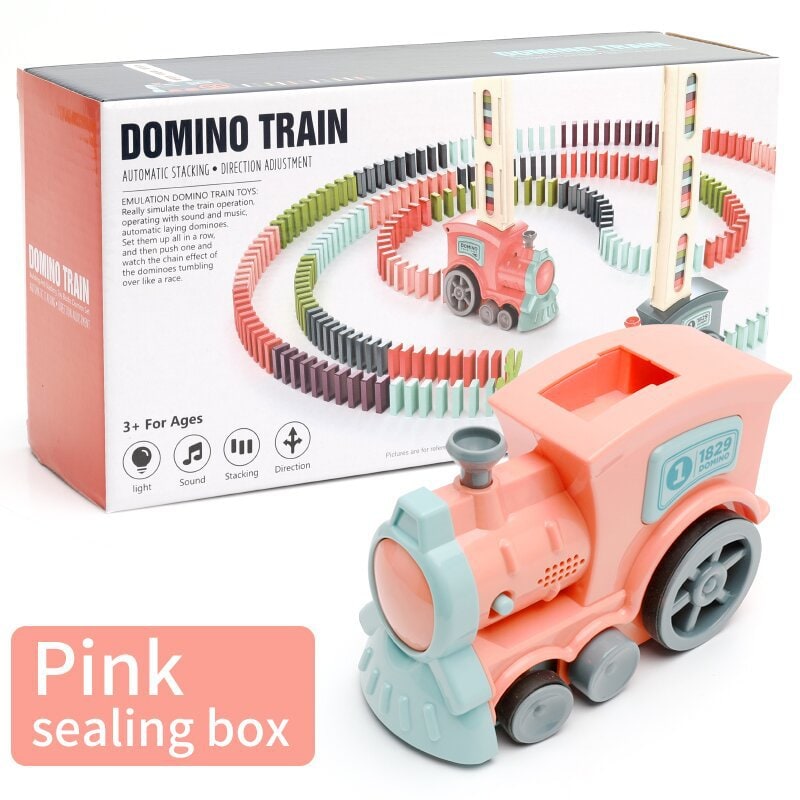 Kramano™ Elektryczny pociąg do domino z automatycznym układaniem