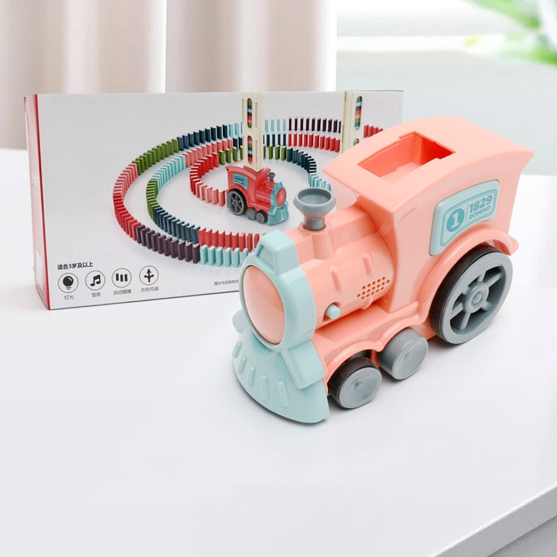 Kramano™ Elektryczny pociąg do domino z automatycznym układaniem
