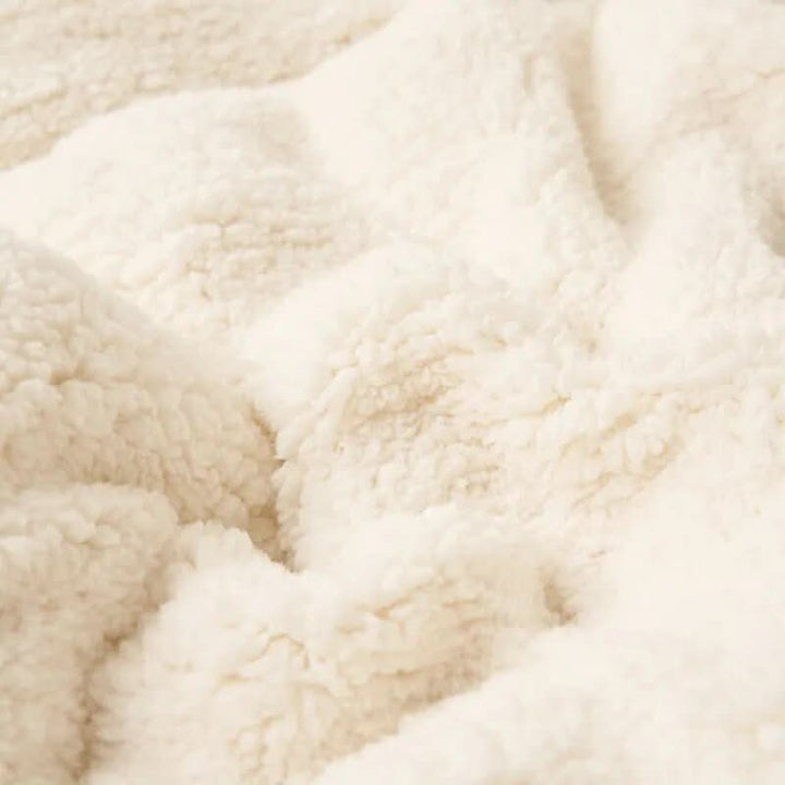 Kramano™ Dwustronny koc sherpa z bardzo miękkim polarem