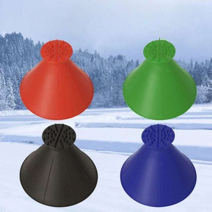 Ergonomiczna skrobaczka do szyb usuwająca szron dwa razy szybciej