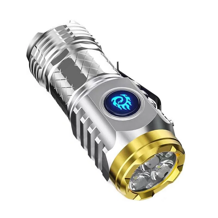 Kramano™ Mini latarka z trzema diodami LED, pięcioma trybami i SOS
