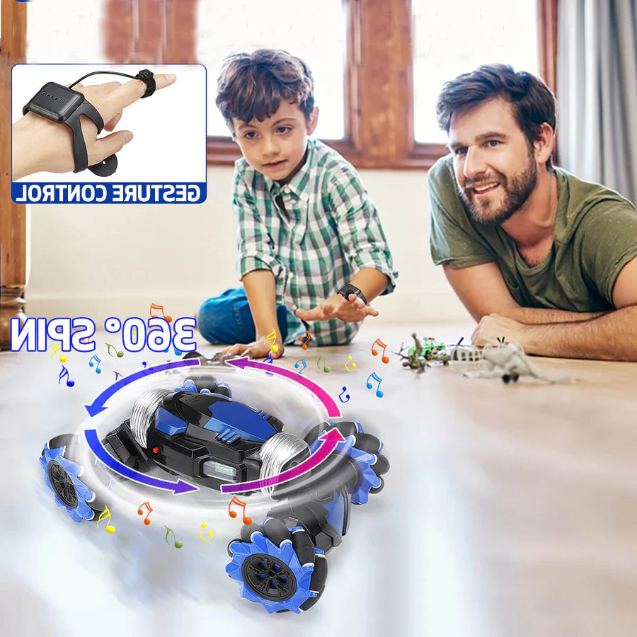 Kramano™ Samochód kaskaderski RC sterowany gestem i pilotem