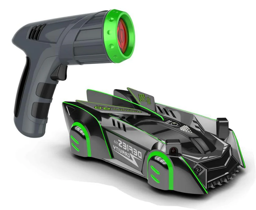 Auto RC jeżdżące po ścianach i suficie ze sterowaniem laserem
