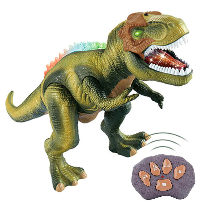Kramano™ Zdalnie sterowany T-Rex, który chodzi, ryczy i świeci