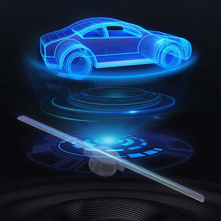 Kramano™ Wentylator holograficzny 3D LED z regulacją jasności