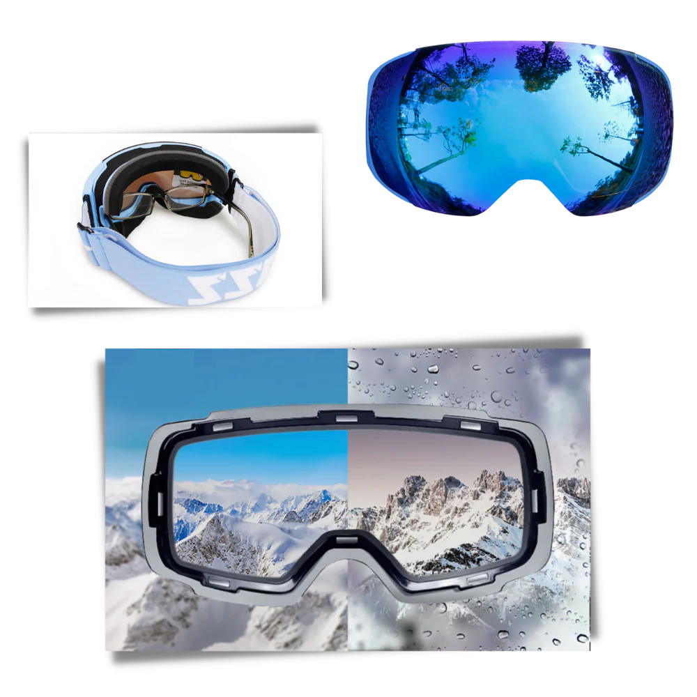 Kramano™ Magnetyczne gogle narciarskie z dwiema szybami polaryzacyjnymi