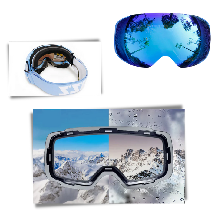 Kramano™ Magnetyczne gogle narciarskie z dwiema szybami polaryzacyjnymi