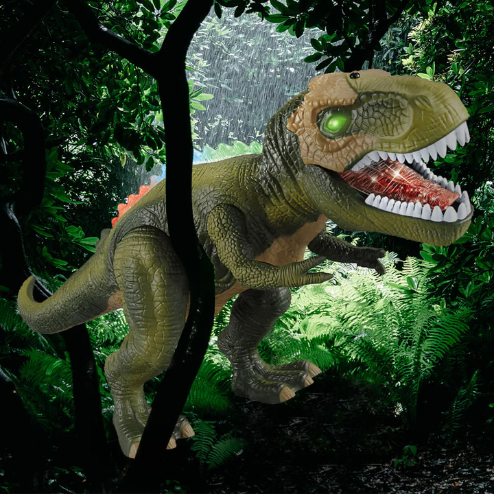 Kramano™ Zdalnie sterowany T-Rex, który chodzi, ryczy i świeci