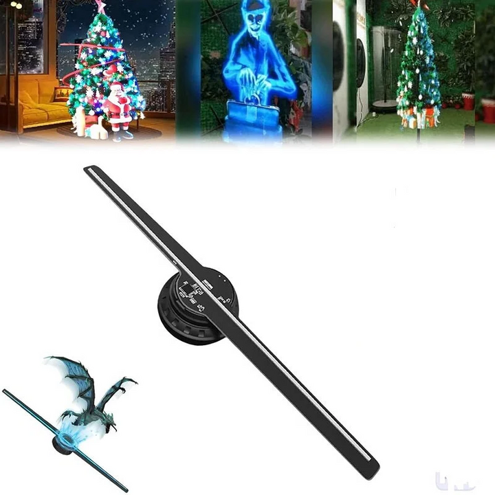 Kramano™ Wentylator holograficzny 3D LED z regulacją jasności