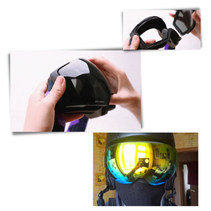 Kramano™ Magnetyczne gogle narciarskie z dwiema szybami polaryzacyjnymi