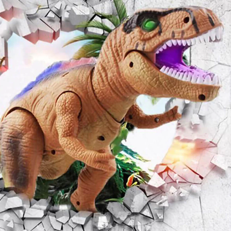 Kramano™ Zdalnie sterowany T-Rex, który chodzi, ryczy i świeci