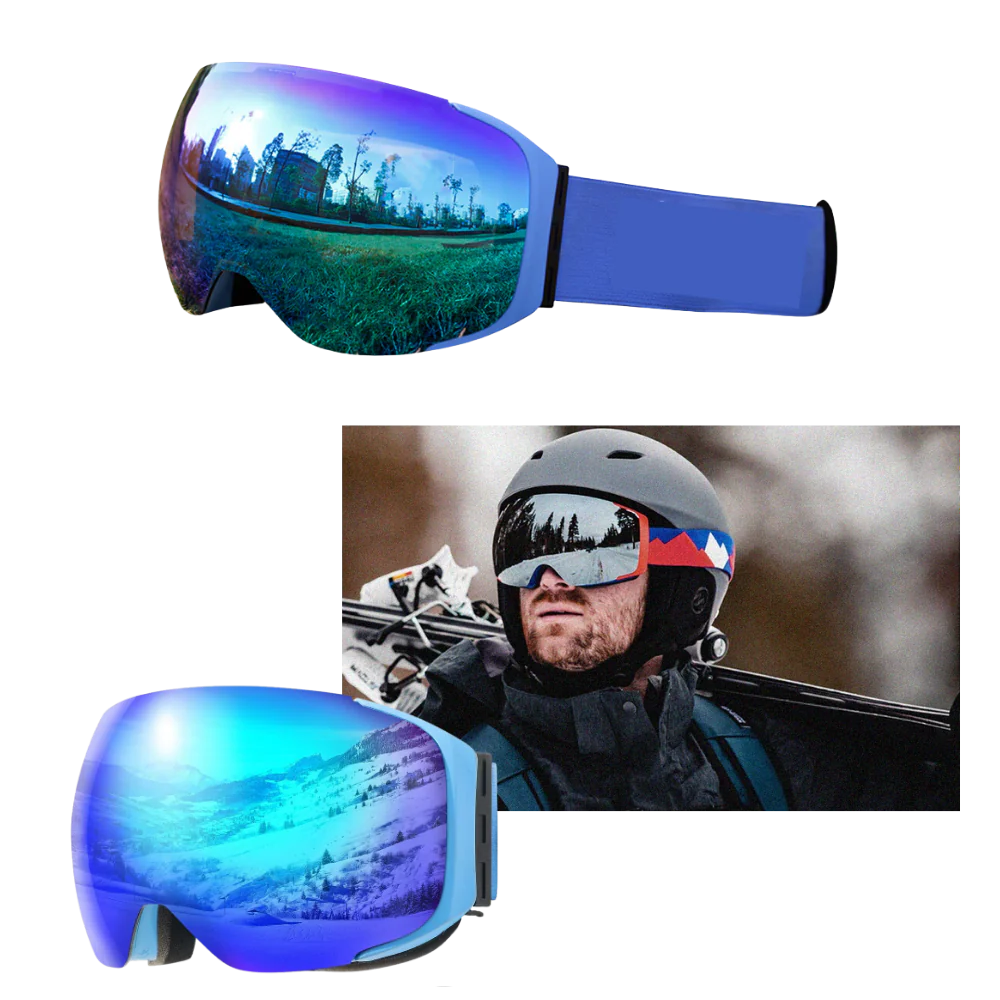 Kramano™ Magnetyczne gogle narciarskie z dwiema szybami polaryzacyjnymi