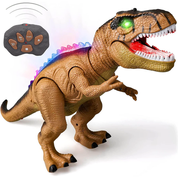 Kramano™ Zdalnie sterowany T-Rex, który chodzi, ryczy i świeci