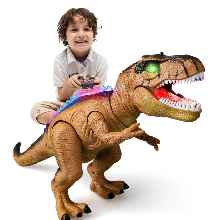 Kramano™ Zdalnie sterowany T-Rex, który chodzi, ryczy i świeci
