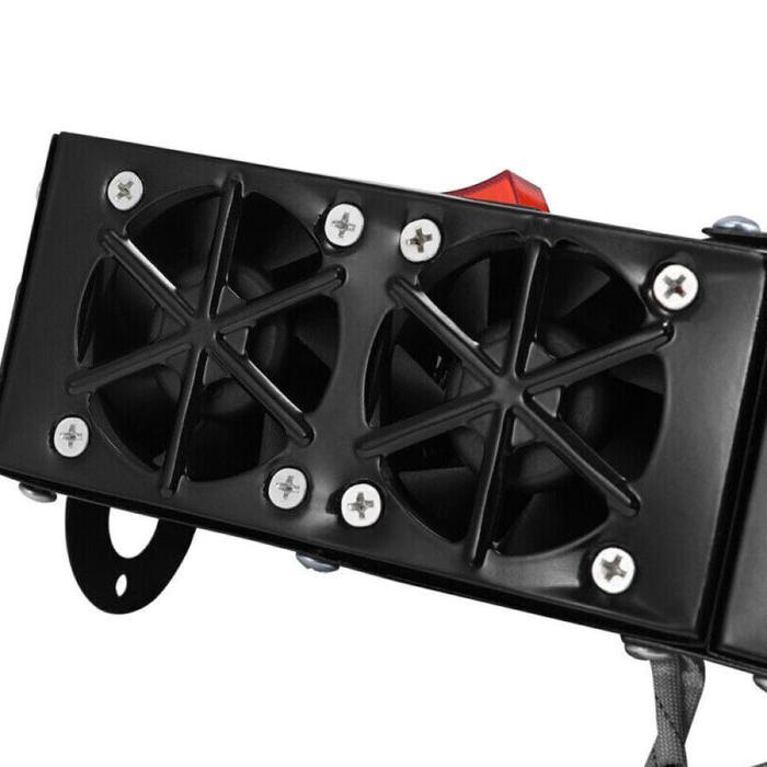 Kramano™ Mocny grzejnik samochodowy 500W 12V z czterema wylotami
