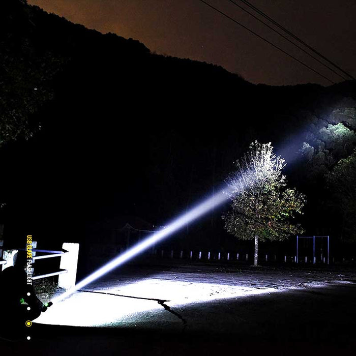 Kramano™ Latarka LED akumulatorowa z zoomem, wodoodporne aluminium