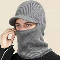 Kramano™ Dzianinowa kominiarka z daszkiem i miękką podszewką